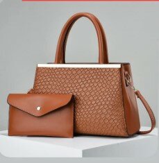 High-quality, stylish women's bag with an accessory brown