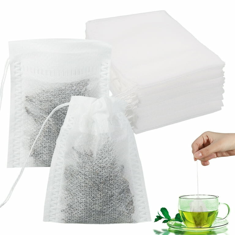 Disposable Empty Tea Bags, 6x8cm Tea Filter Bags Te