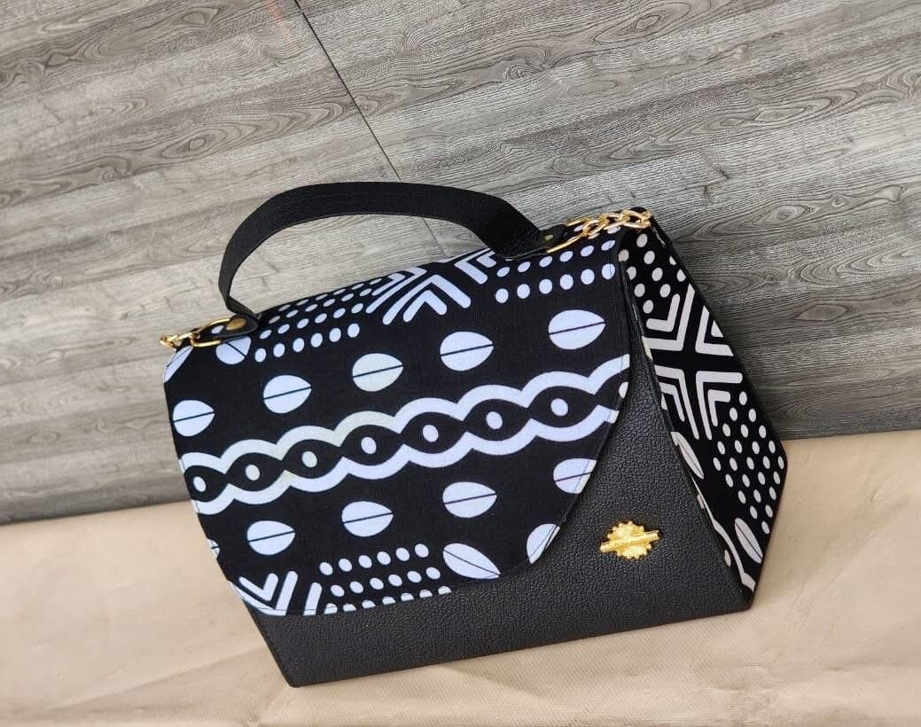 Sac à main en tissu imprimé