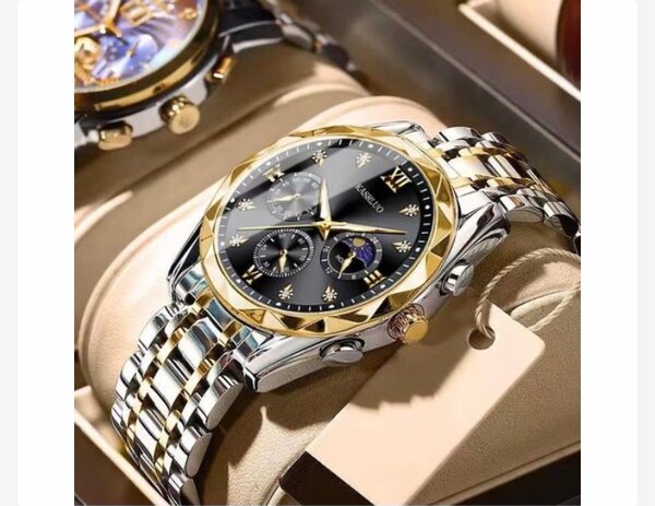 Montre Homme Luxe Bicolore