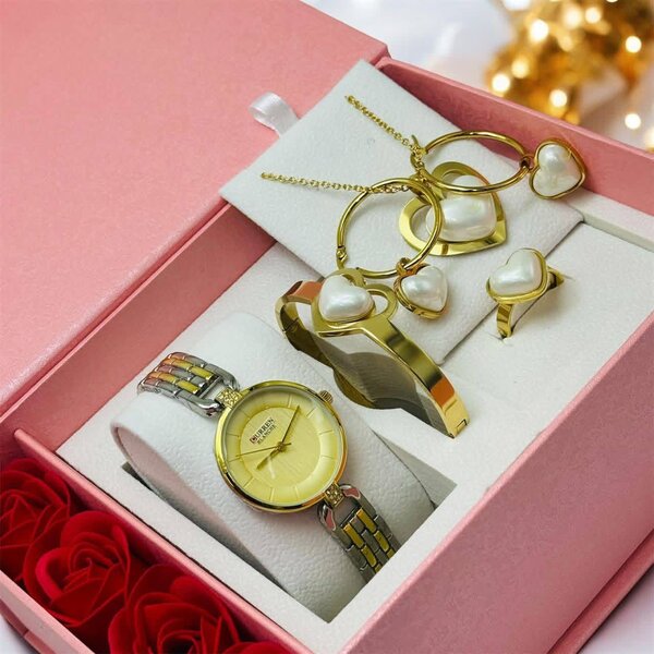 Ensemble Montre et Bijoux Luxe