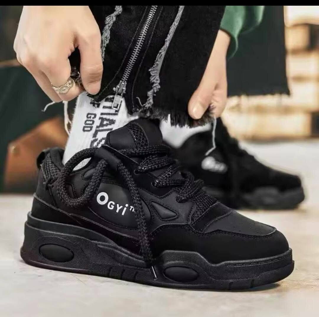 Baskets Noires Mode Homme OGYI