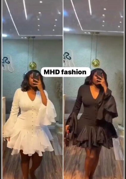 Robe élégante à volants