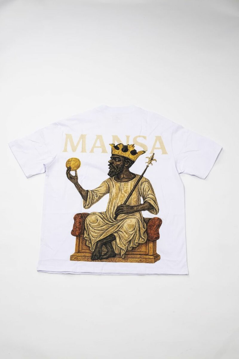 T-shirt Unisexe Blanc Mansa Art