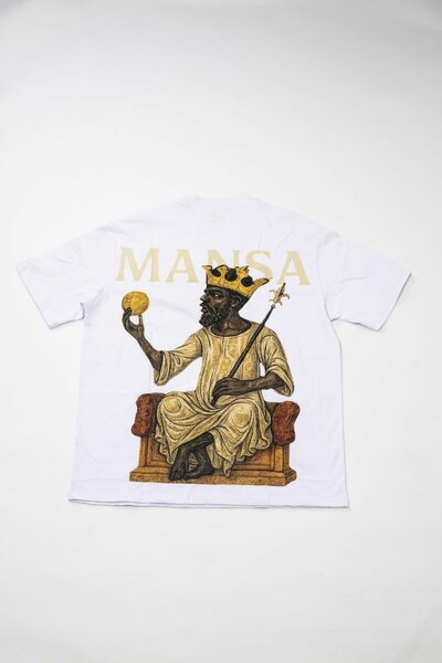 T-shirt Unisexe Blanc Mansa Art