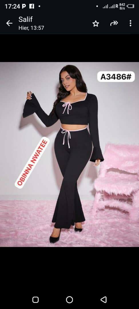 Tenue Femme Élégante Deux Pièces