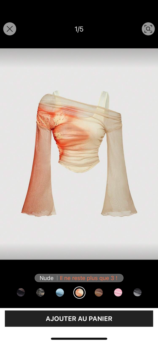 Top asymétrique tendance