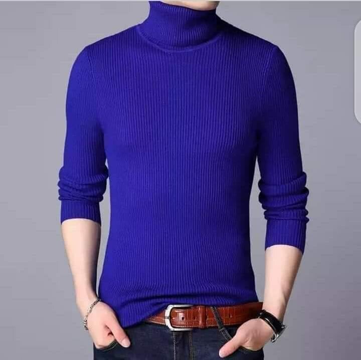 Pull col roulé élégant homme