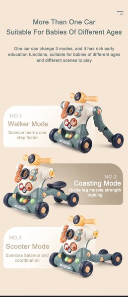 Trotteur bébé  3en1