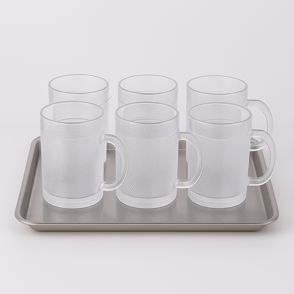 Tasses transparentes élégantes