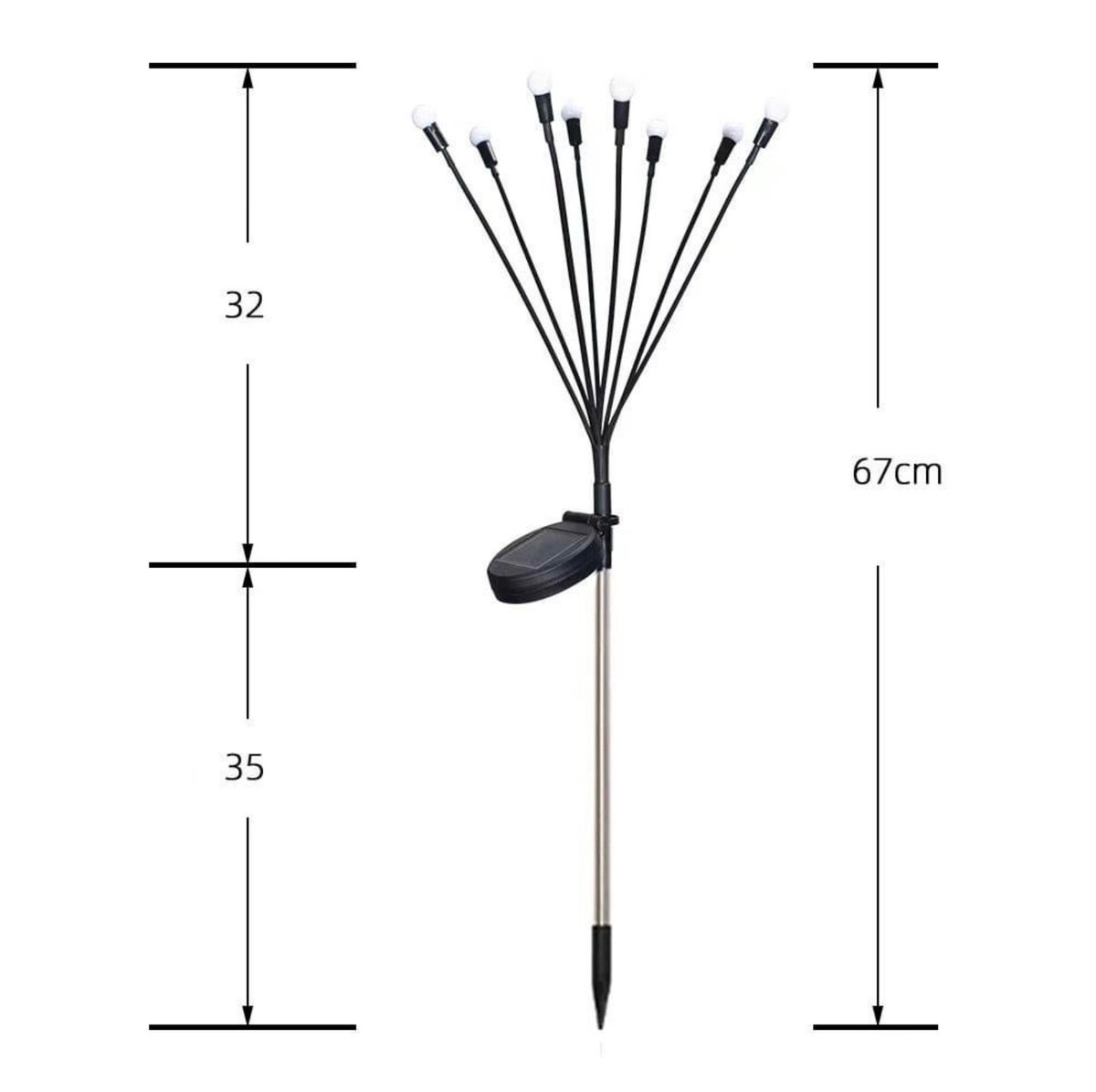 Lampe Solaire Exterieur Jardin pack de 2