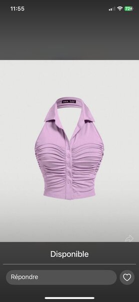 Haut Violet Mode Femme