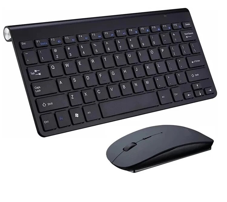 Clavier AZERTY Ultra fin Sans fil + Souris combinée 2.4G