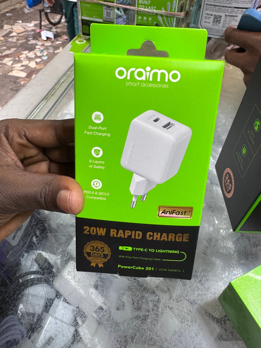 Chargeur Rapide 20W oraimo
