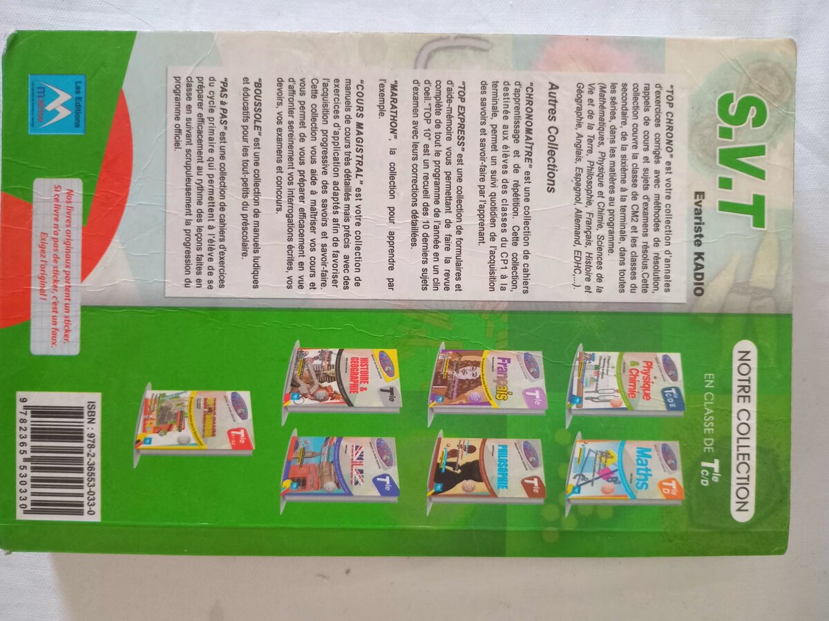 Livre SVT Terminale C/D