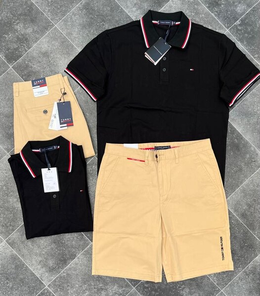 Ensemble polo et short homme casual