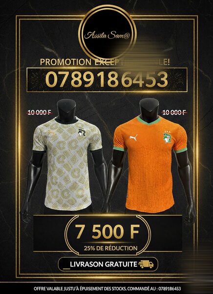 Maillots de Football Côte d'Ivoire