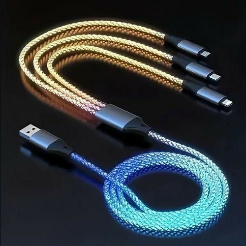 Câble USB LED 3-en-1