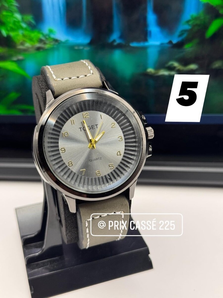 Des montres a 5000 f en cuir