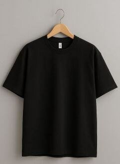 T-shirt en coton noir