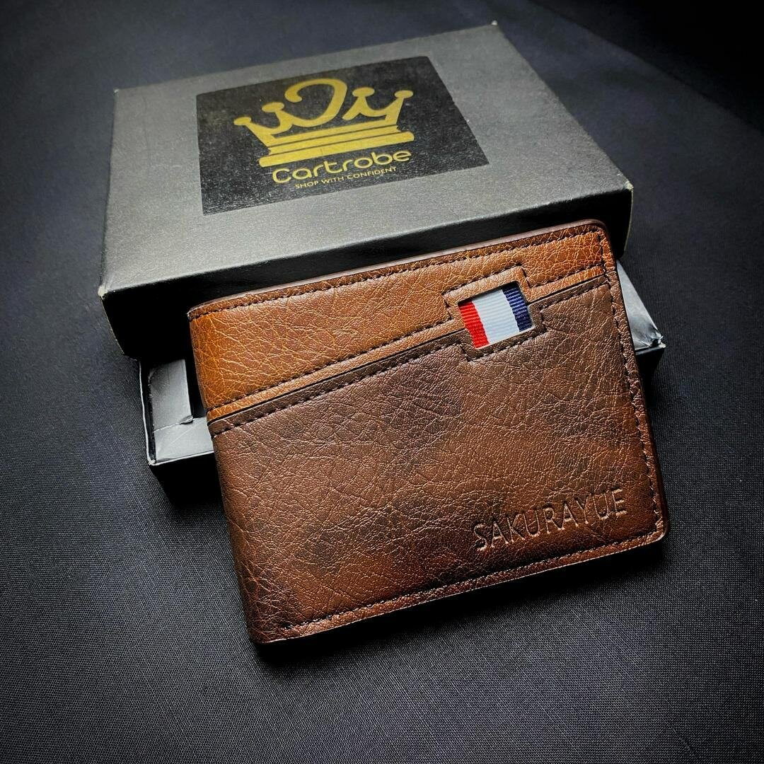 Men's Textured Synthetic Leather Wallet