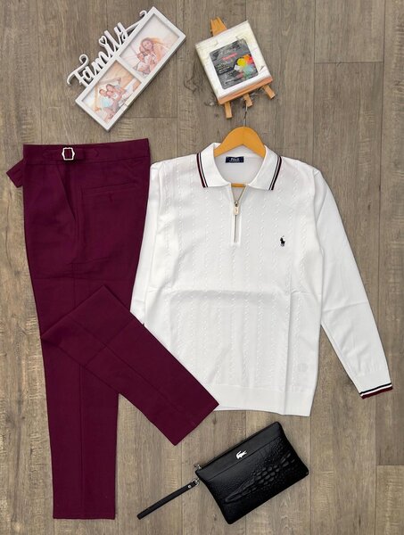 Pull à col zip élégant