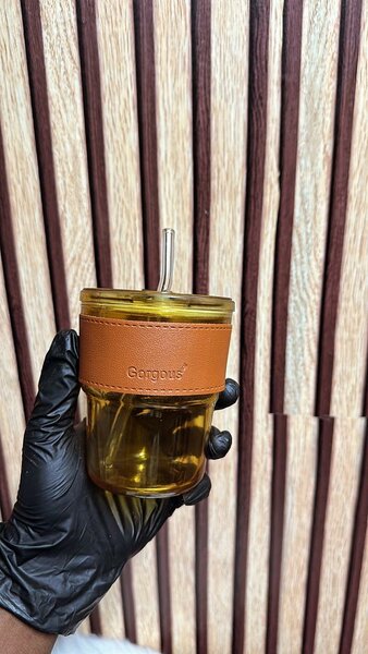 Gobelet en verre réutilisable