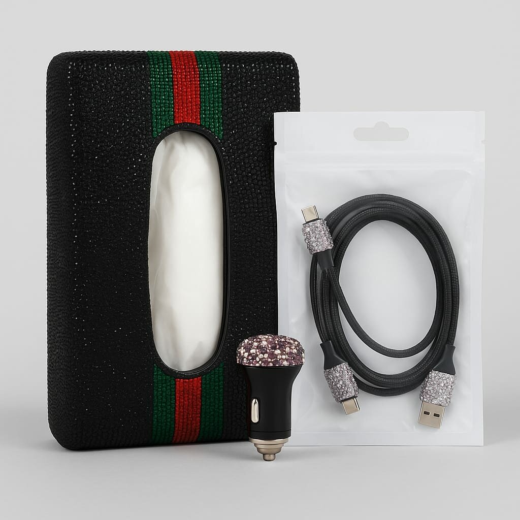 Ensemble d'accessoires auto luxe