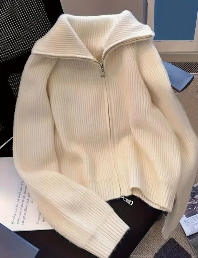 Gilet zippé en maille