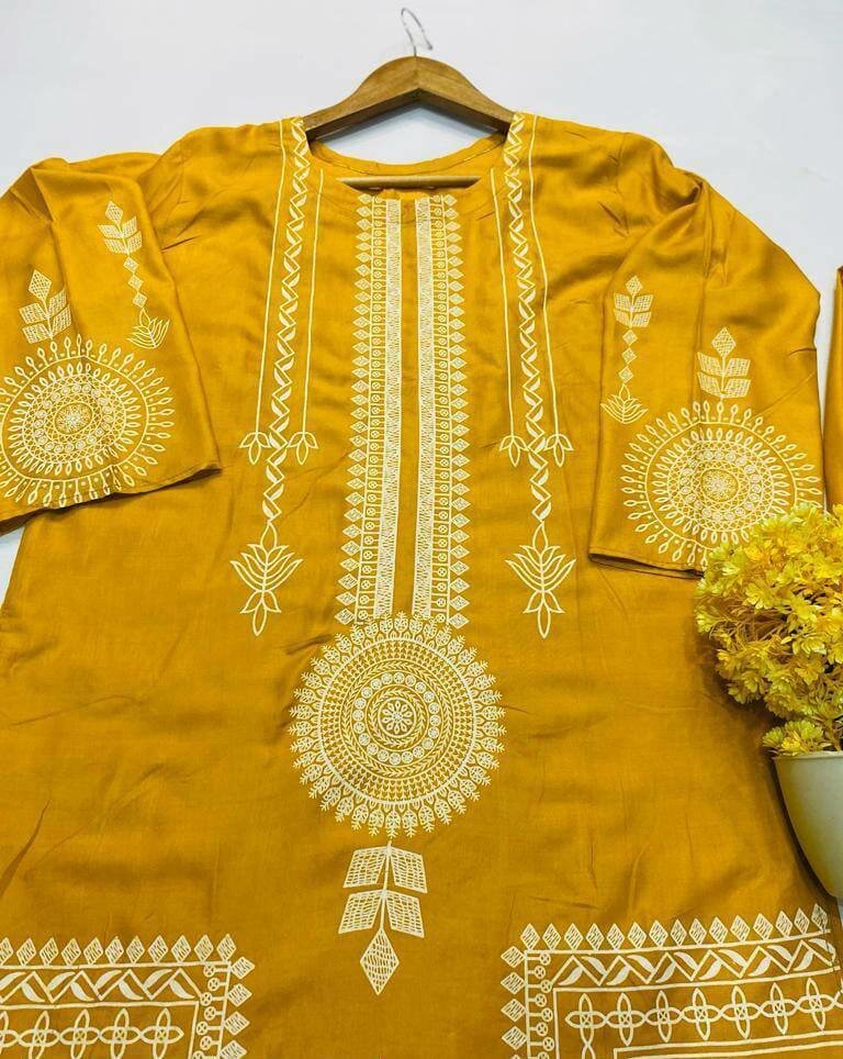 2 PCs women stitched Linen