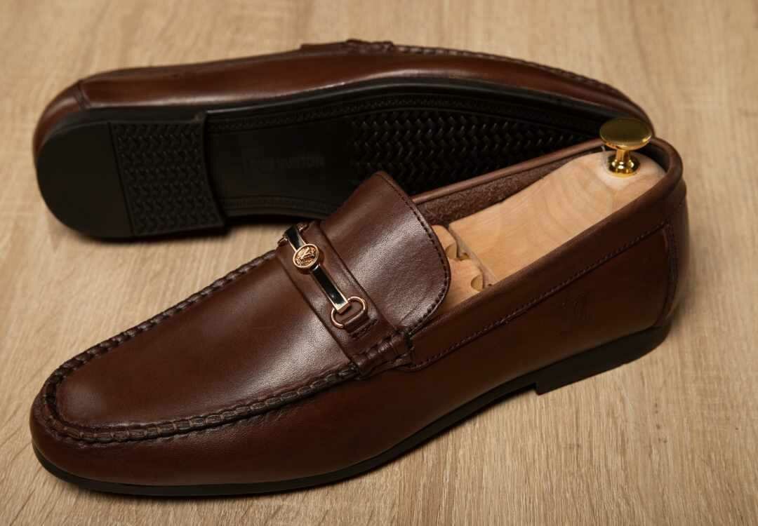 Mocassins en cuir pour hommes