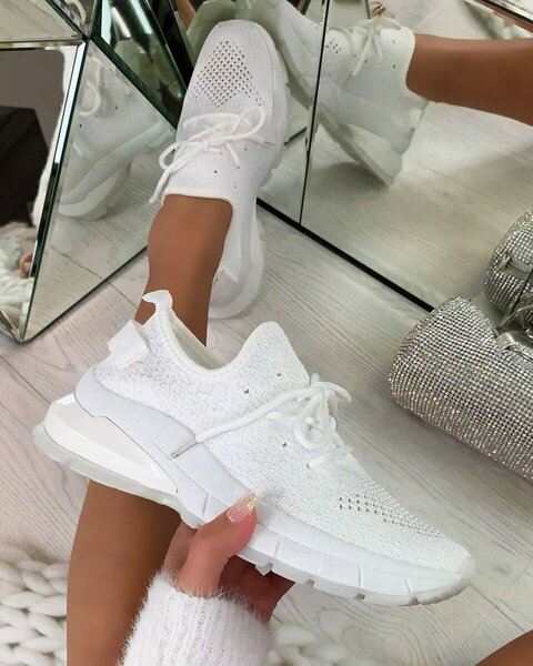 Baskets légères blanches femme