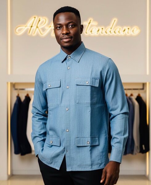 Chemise en lin pour hommes