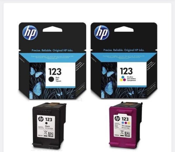 Hp Lot De 2 Cartouches D'encre HP 123- Noir Et Couleur