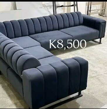 Gray corner sofa