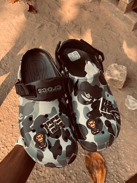 Crocs camouflage Bape homme
