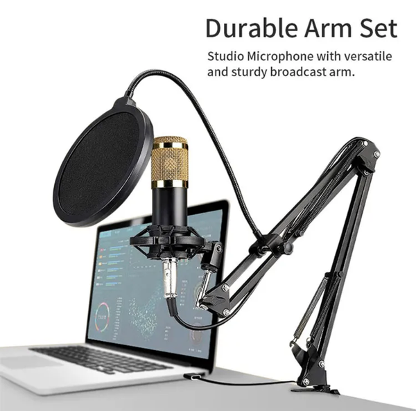 Set microphone studio avec bras durable