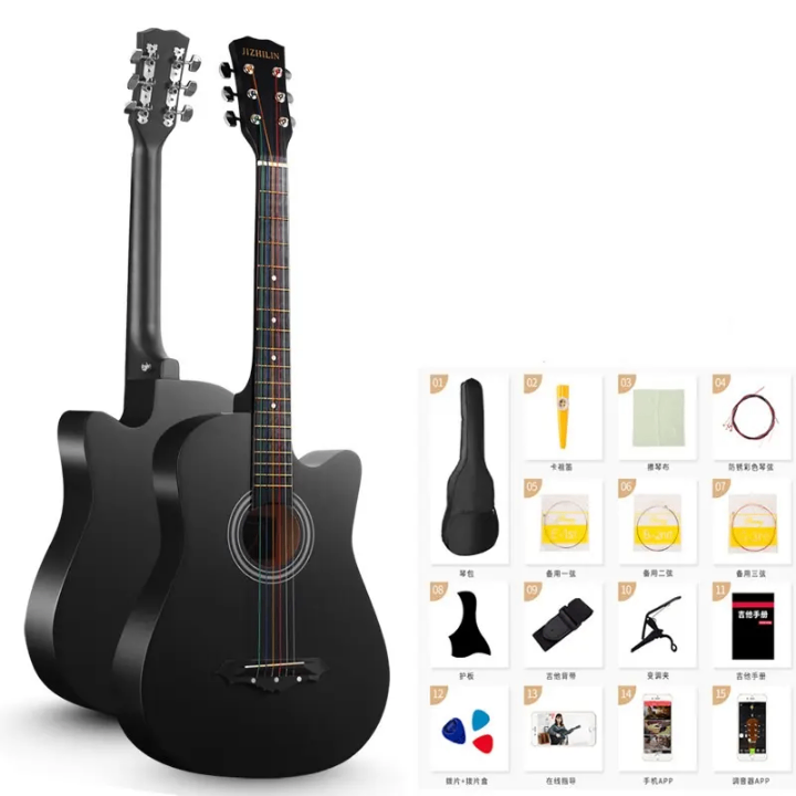 Guitare acoustiques 38pouces 6cordes
