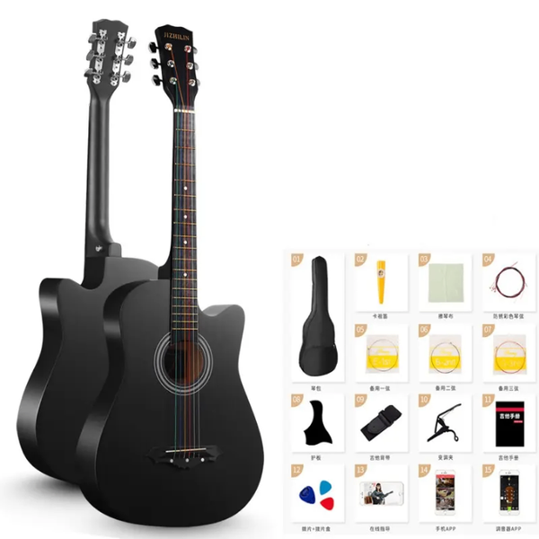Guitare acoustiques 38pouces 6cordes