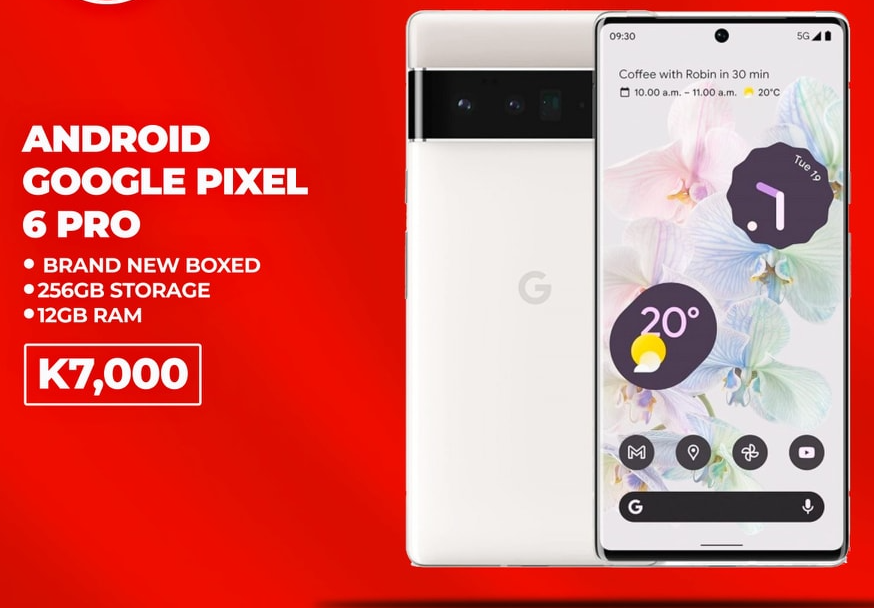 Google Pixel 6 Pro Smartphone, 256GB ROM, 12GB RAM, Triple Camera – White