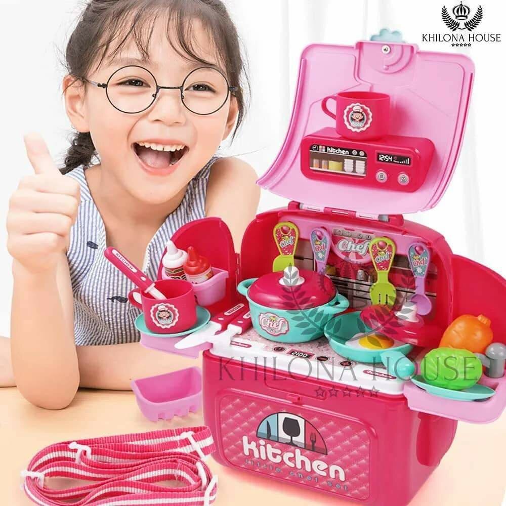 Ensemble de cuisine 2 en 1 pour enfants, jeu de simulation
