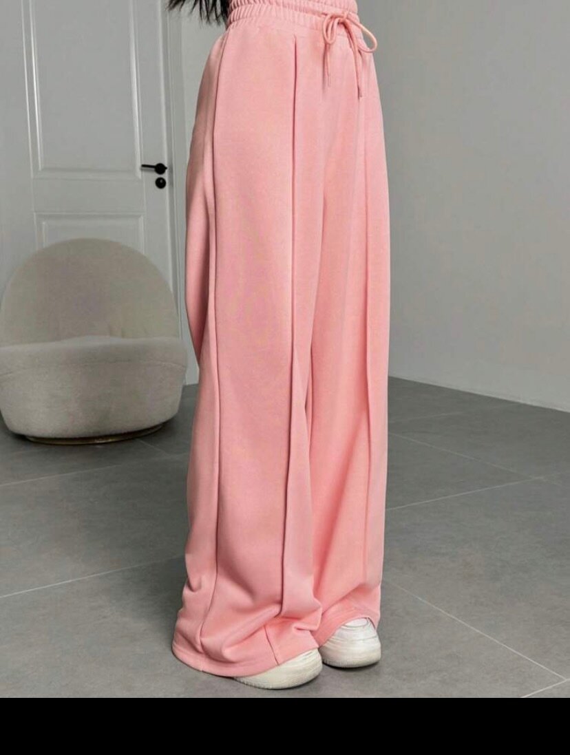 Pantalon rose ample femme