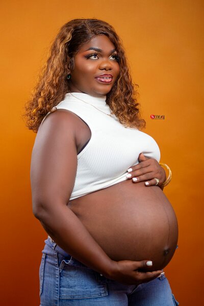 Shooting prénatal en studio