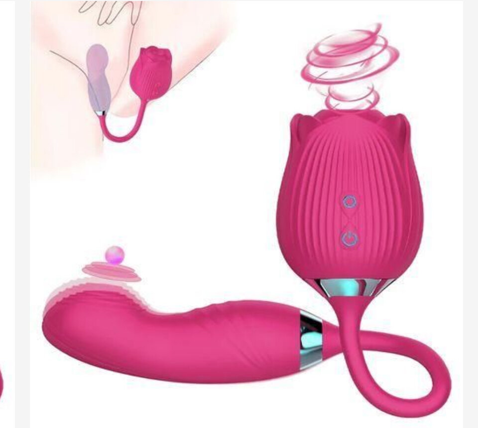 Vibromasseur en silicone rose