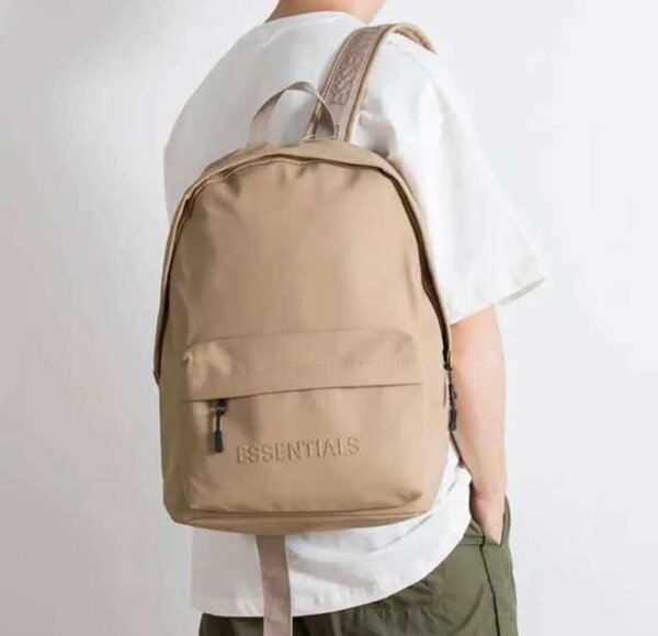 Sac à dos beige unisexe