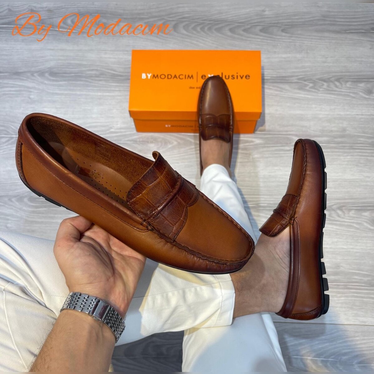 Mocassins en cuir élégants