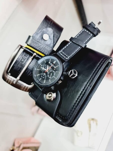 Mens combo (belt,watch& wallet)