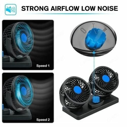 Ventilateur USB Double pour Voiture