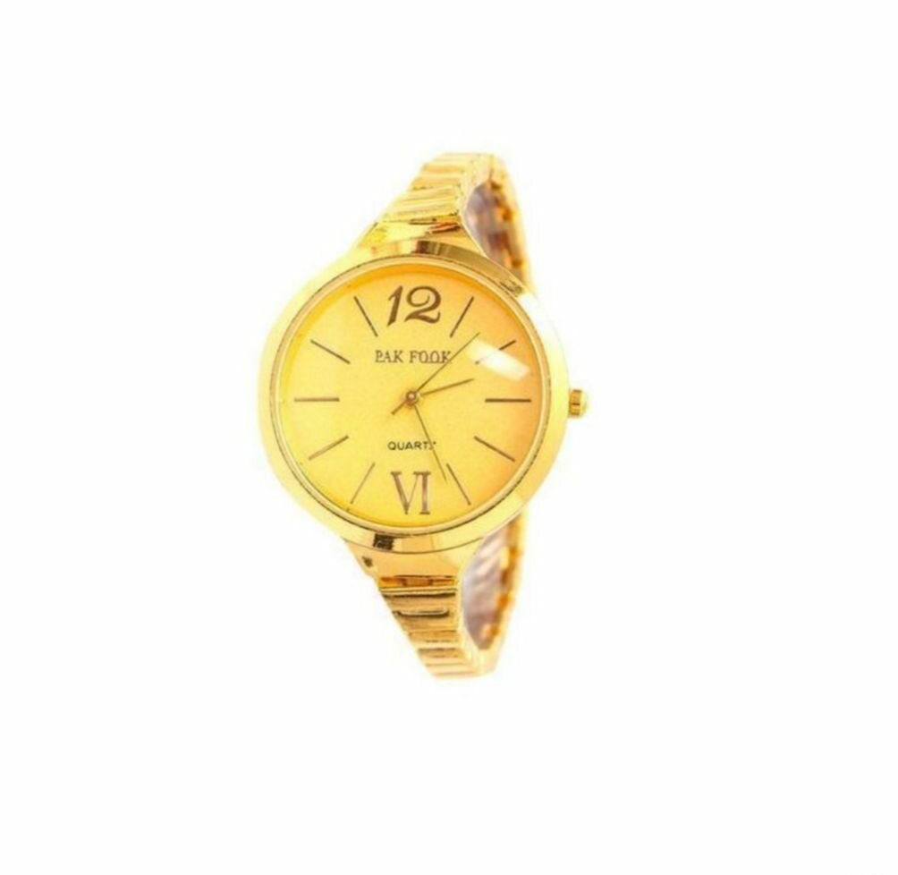 Montre dorée élégante