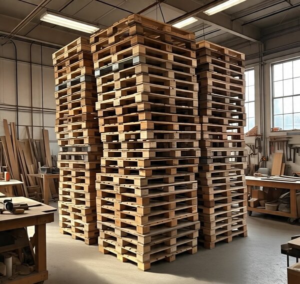 Palettes en bois robustes